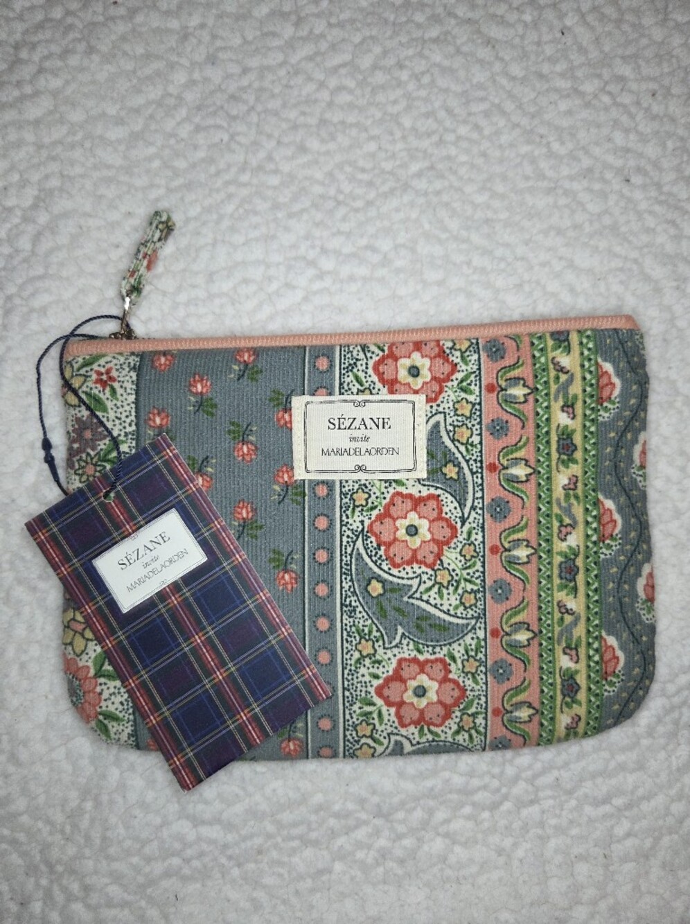 Sezane Small Cosmetic Pouch NWT